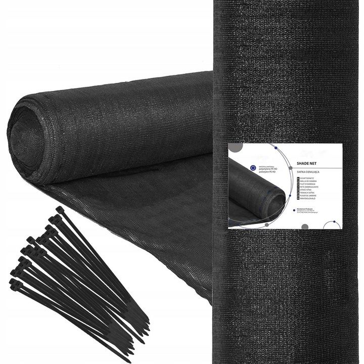 Plasa umbrire si intimitate pentru gard, 1.5m latime, 50m lungime, 140g densitate, gri