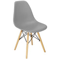 Scaun dining Scandinav pentru bucatarie, 38x42x82cm, gri inchis