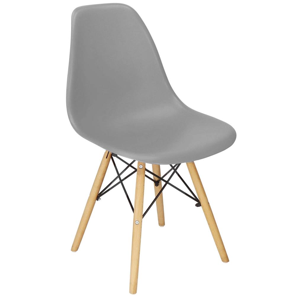 Scaun dining Scandinav pentru bucatarie, 38x42x82cm, gri inchis