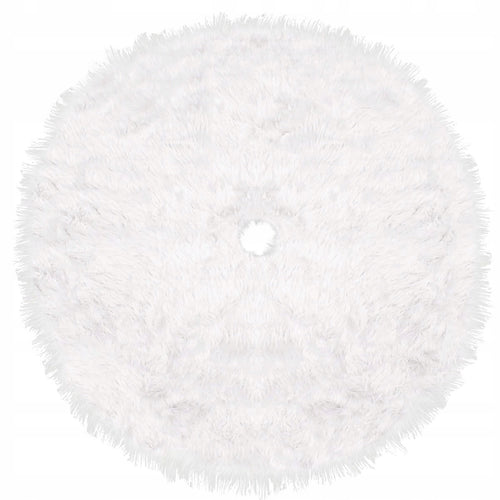 Covoras de pus sub bradul de Craciun, diametru 72 cm, imitatie blana alba