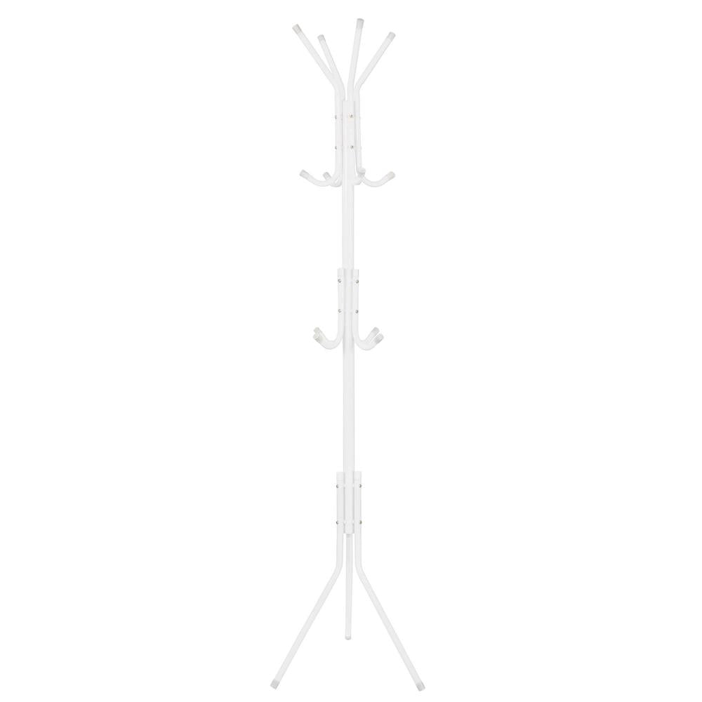 Cuier tip pom metalic , 12 agatatoare, 177cm, alb