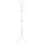 Cuier tip pom metalic , 12 agatatoare, 177cm, alb