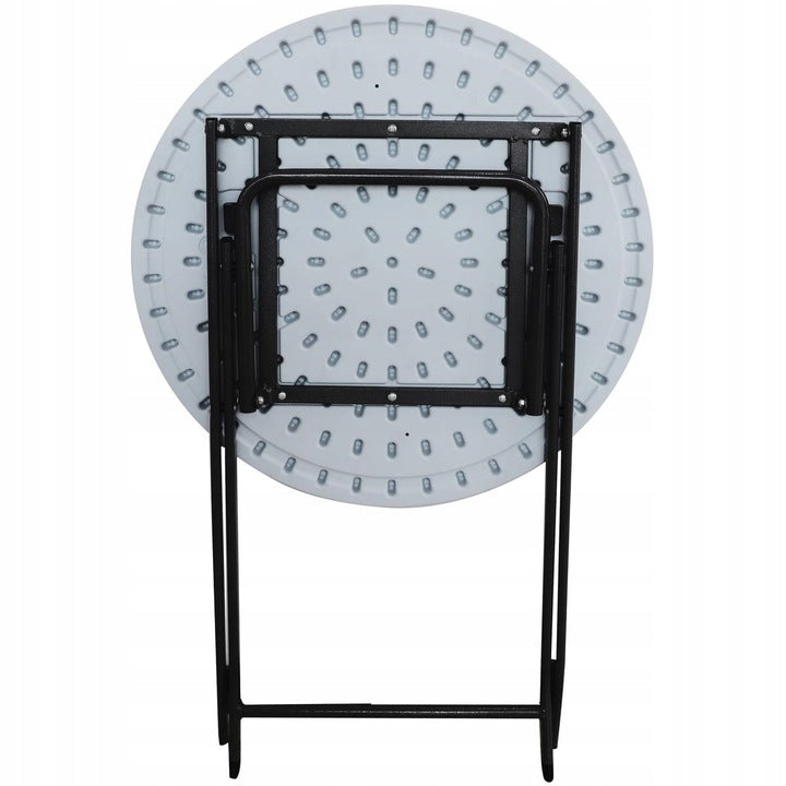 Masa rotunda pliabila multifunctionala, diametru 60cm, alba