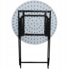 Masa rotunda pliabila multifunctionala, diametru 60cm, alba