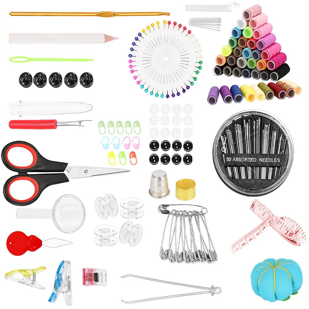 Set articole de cusut cu geanta de depozitare, 183 piese