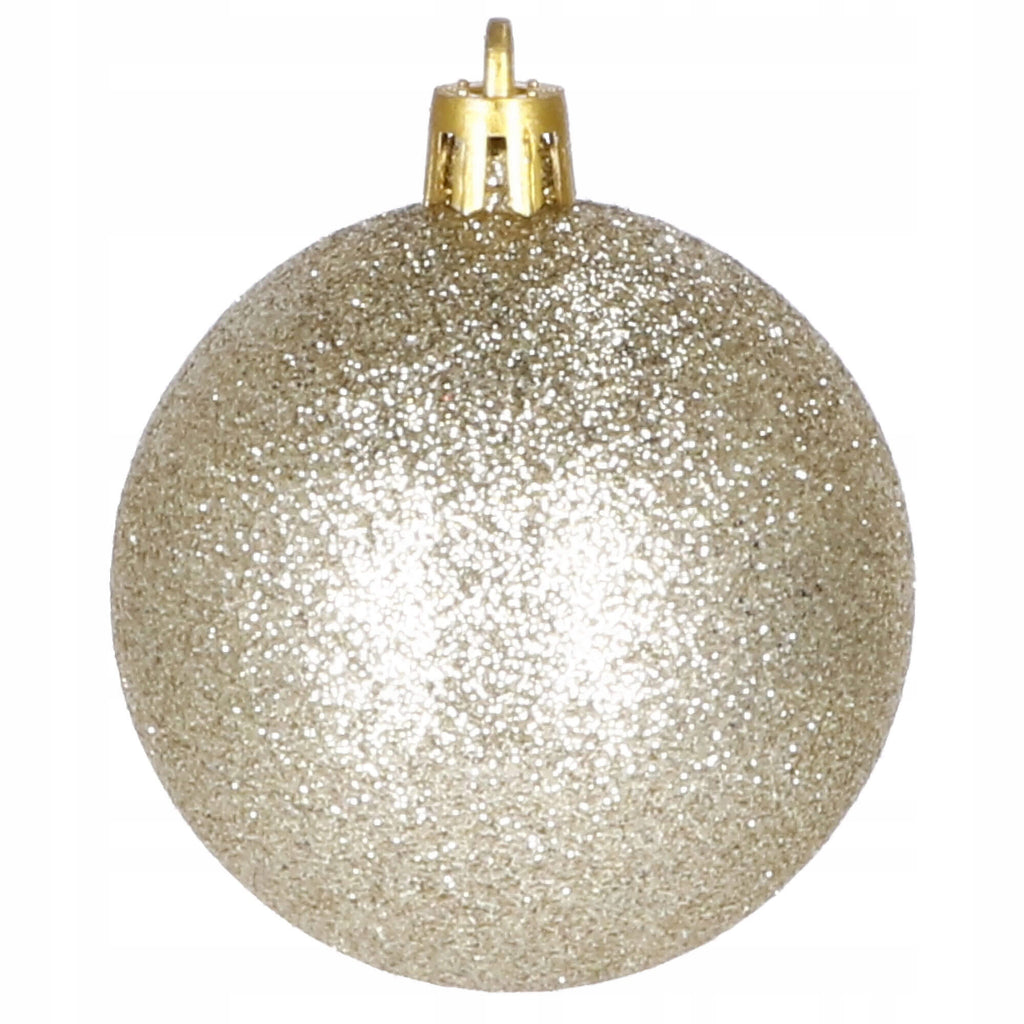 Set globuri de Craciun, 100 bucati, 3-6cm, auriu