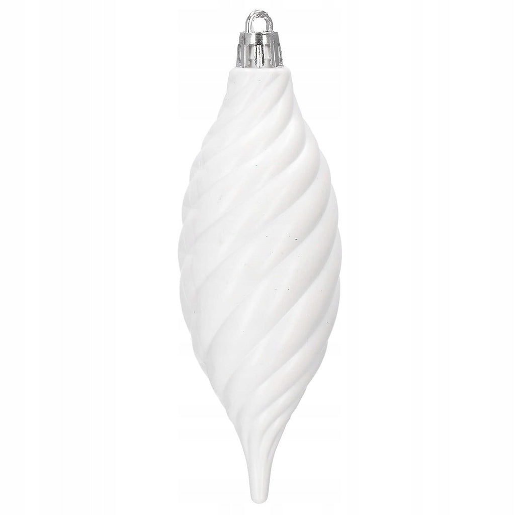 Set globuri si decoratiuni de Craciun, 72 piese, diverse dimensiuni, alb