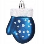 Set globuri si decoratiuni de Craciun, 77 piese, diverse dimensiuni, albastru inchis