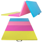 Saltea fitness groasa, dimensiune XXL, pentru antrenamente gimnastica, 240x120x5 cm, multicolor