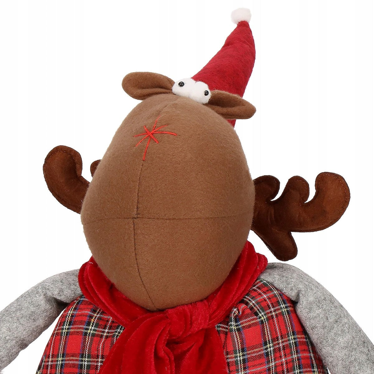 (DL) Figurina Craciun, Ren, picioare telescopice, inaltime extensibila 55-95cm