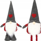 Figurina Craciun, Spiridus, picioare telescopice, inaltime extensibila 52-67cm