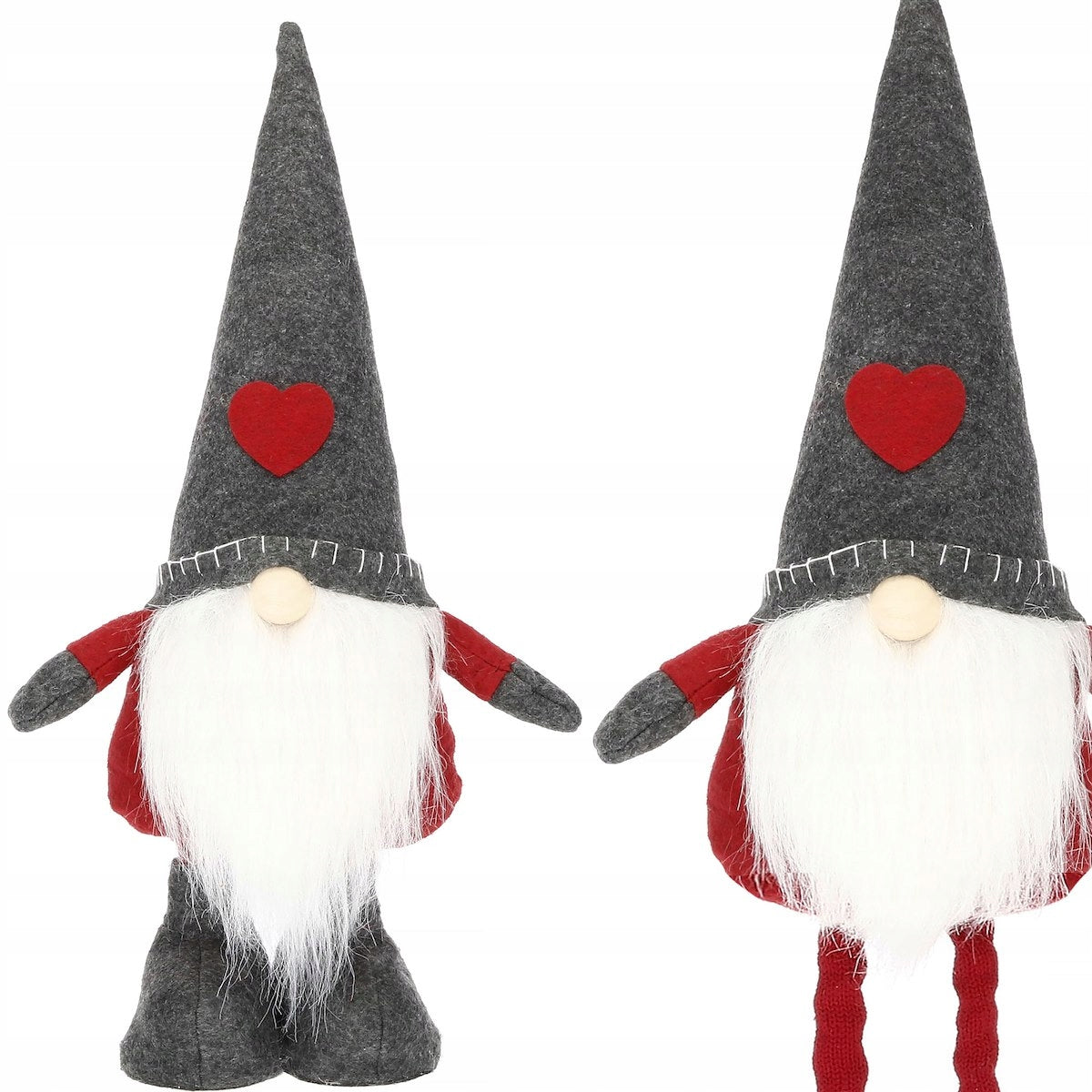 Figurina Craciun, Spiridus, picioare telescopice, inaltime extensibila 52-67cm