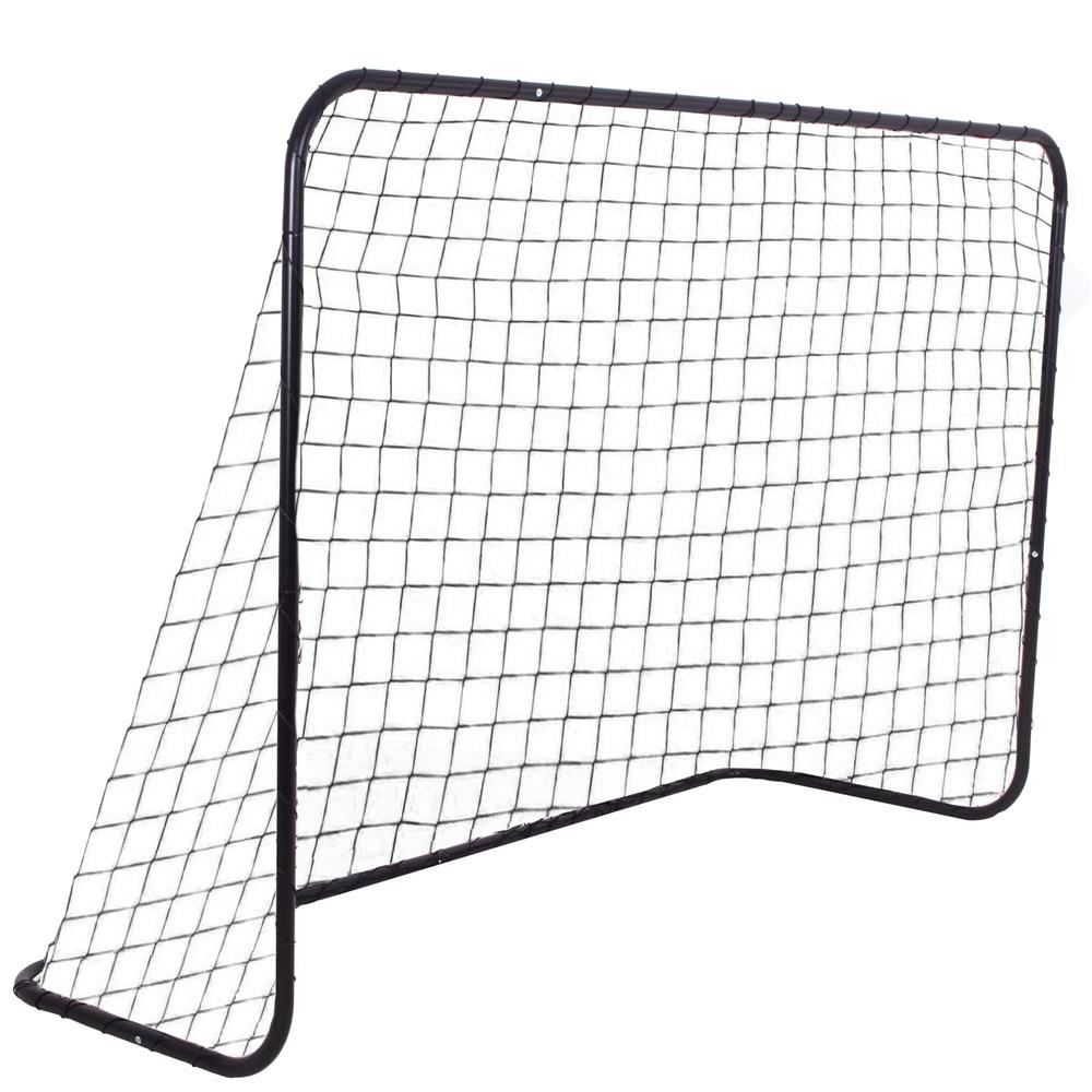 Set 2 porti de fotbal metalice, 122x183cm, profil 25mm, cu elemente de fixare