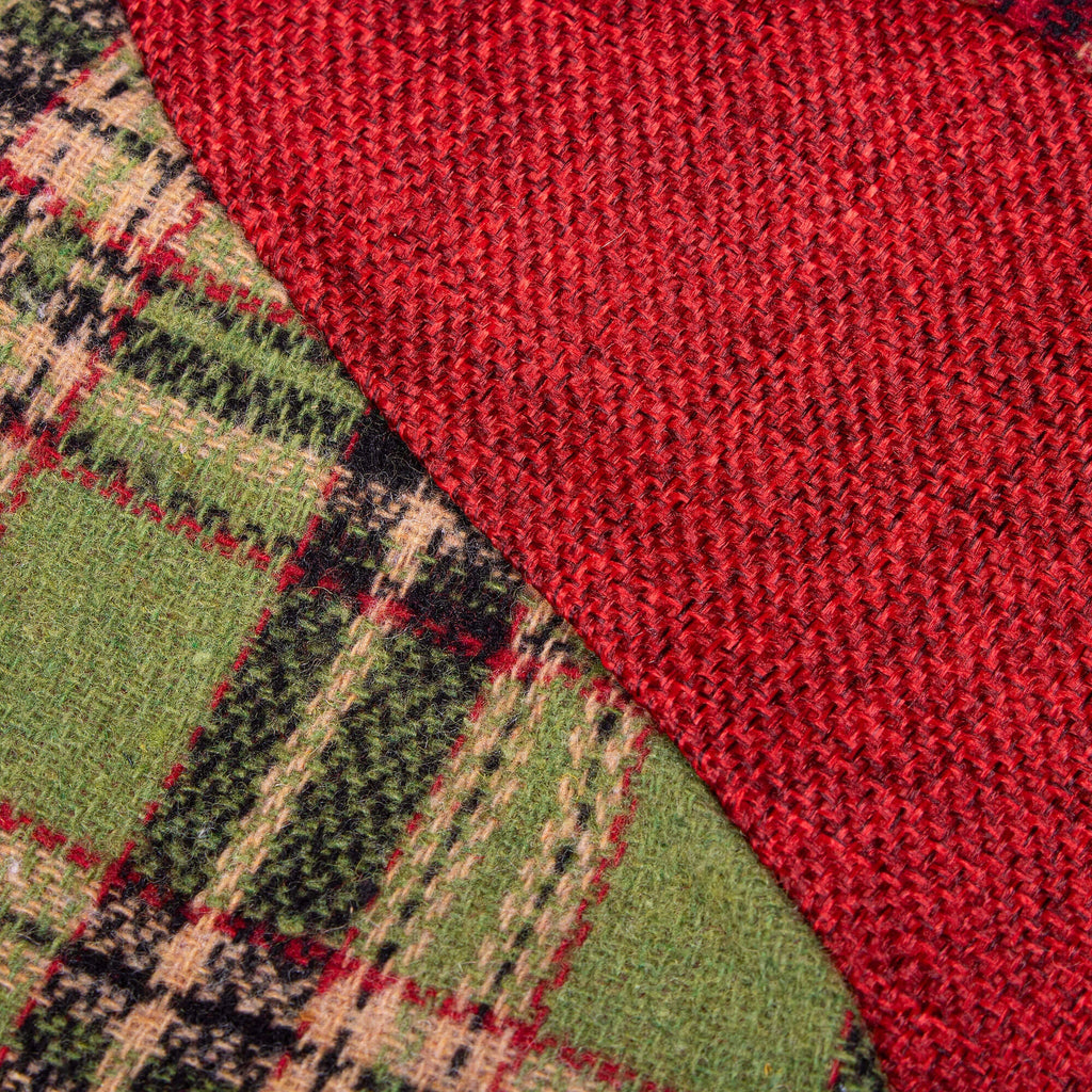 Decoratiune Craciun, soseta pentru cadouri cu Mos Craciun 42cm, rosu