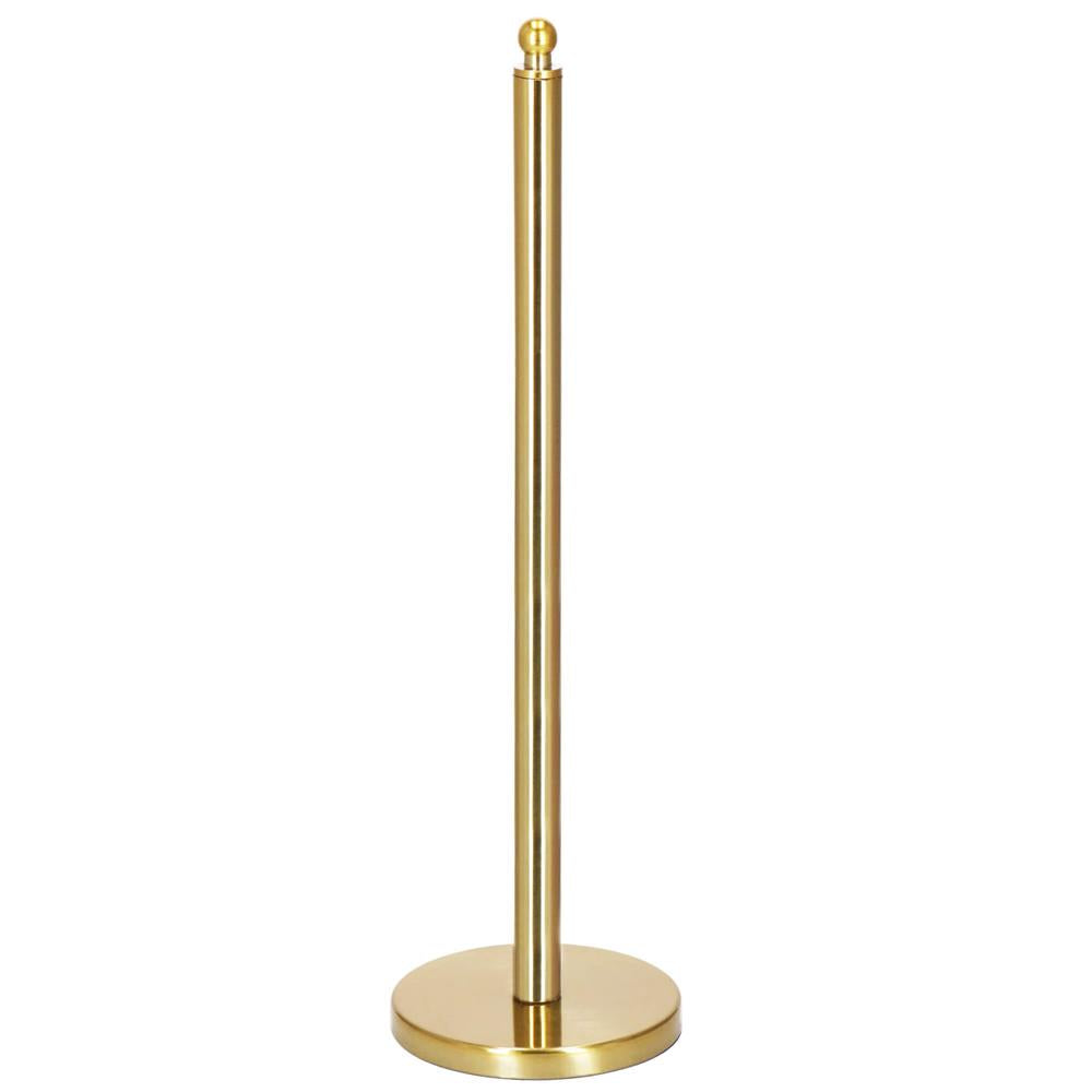 Suport hartie igienica tip tija, 52cm, auriu lucios