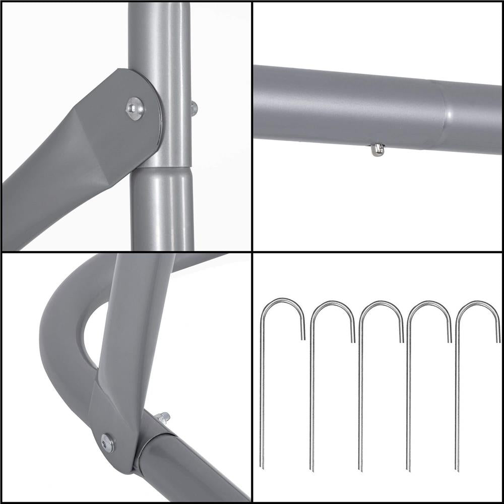 Poarta de fotbal din otel, 152x213cm, profil 25mm, tinta antrenament, portocaliu