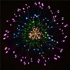 (DL) Instalatie lumina decorativa STAR cu 100 LED-uri, diametru 40cm, telecomanda, iluminare multicolora