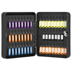 Cutie metalica din otel pentru 100 chei, echipata, 30x24x7cm, neagra