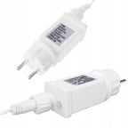 Ghirlanda luminoasa tip perdea 500 LED-uri, 20m, pentru interior/exterior, iluminare alba