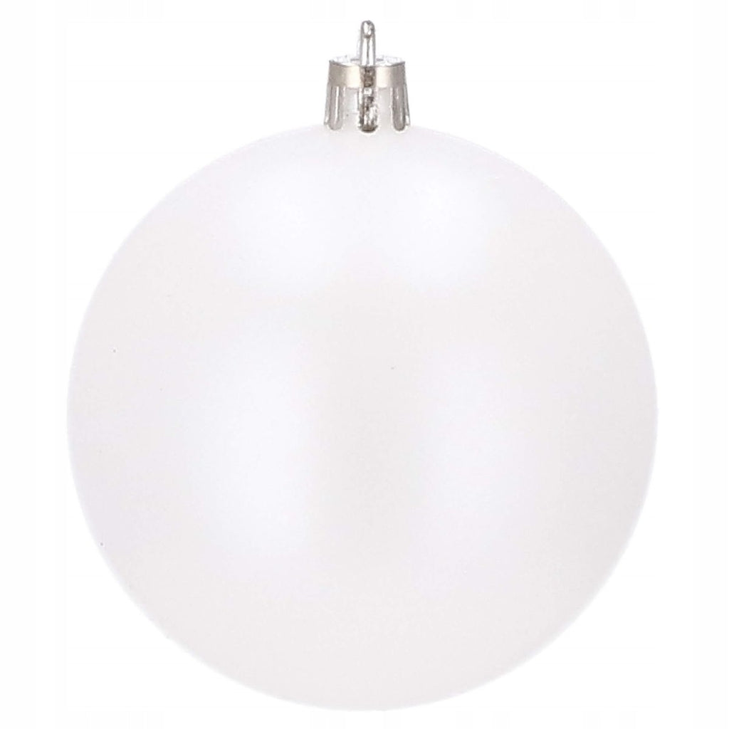 Set globuri de Craciun, 37 bucati, 3-8cm, alb perla