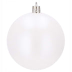 Set globuri de Craciun, 37 bucati, 3-8cm, alb perla