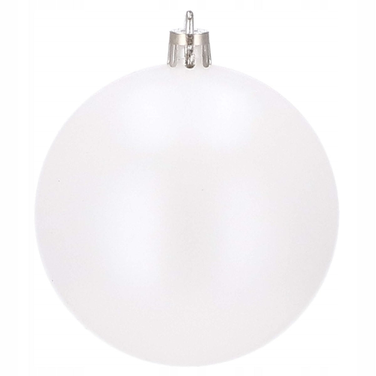 Set globuri de Craciun, 37 bucati, 3-8cm, alb perla