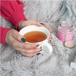 Patura pufoasa si calduroasa pentru 2 persoane, 200x240cm, gri deschis