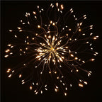 (DL) Instalatie lumina decorativa STAR cu 100 LED-uri, diametru 30cm, alimentare baterii, iluminare galbena