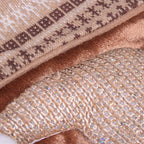 Decoratiune Craciun, soseta pentru cadouri cu Mos Craciun 45cm, maro