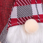 (DL) Decoratiune Craciun, husa model gnom pentru sticle, 29cm, rosu