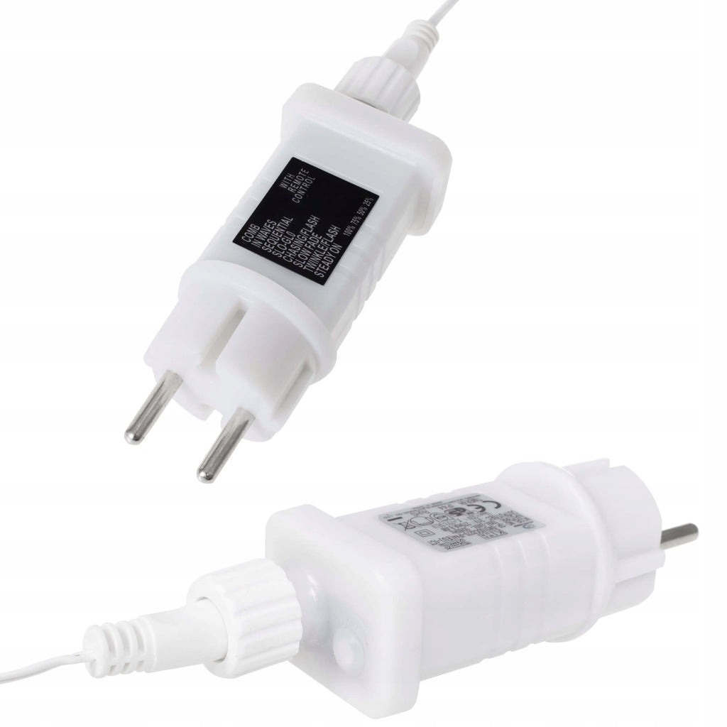 (DL) Ghirlanda luminoasa tip perdea 300 LED-uri, 12m, pentru interior/exterior, iluminare albastra, cu telecomanda