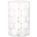 Set globuri de Craciun, 30 bucati, 8cm, 6 modele, alb