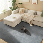 SONGMICS Covor decorativ antiderapant, lavabil la masina, 200×290 cm, gri