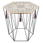 Masuta cafea octogonala Atmosphera Kumi, 44x38x40 cm, negru