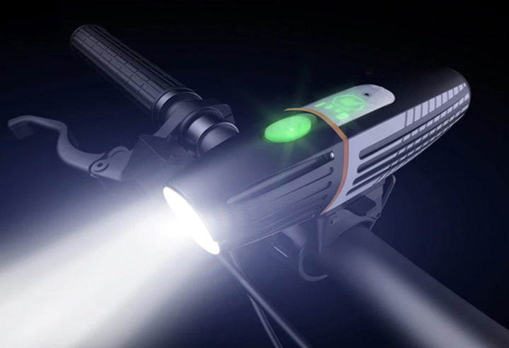 Lampa LED pentru bicicleta, reincarcabila USB, rezistenta la apa, 2200 mAh, autonomie pana la 15 ore