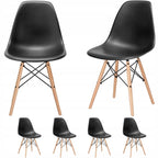 Scaun dining Scandinav pentru bucatarie, 38x42x82cm, negru