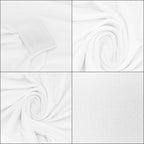 Set 4 huse pentru scaune de evenimente, marime universala, poliester si spandex, alb