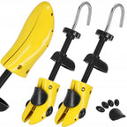Set 2 sanuri pentru largit si alungit pantofi, din plastic, marime 36-38, galben