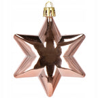 Set globuri si decoratiuni de Craciun, 152 piese, diverse dimensiuni, roz auriu