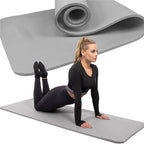 Saltea fitness/yoga/pilates, spuma NBR, 183x61x1.5 cm, gri