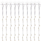 Ghirlanda luminoasa tip perdea 200 LED-uri, 2x2m, pentru interior, alimentare USB, alb cald (galben)