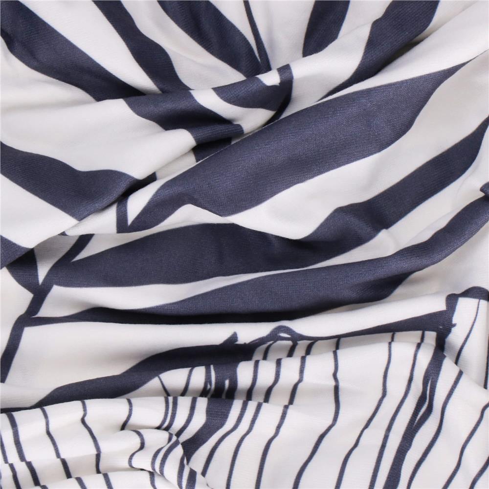 Set 4 huse pentru scaun, marime universala, poliester si spandex, 38x70cm, alb, nuante de bleumarin, galben