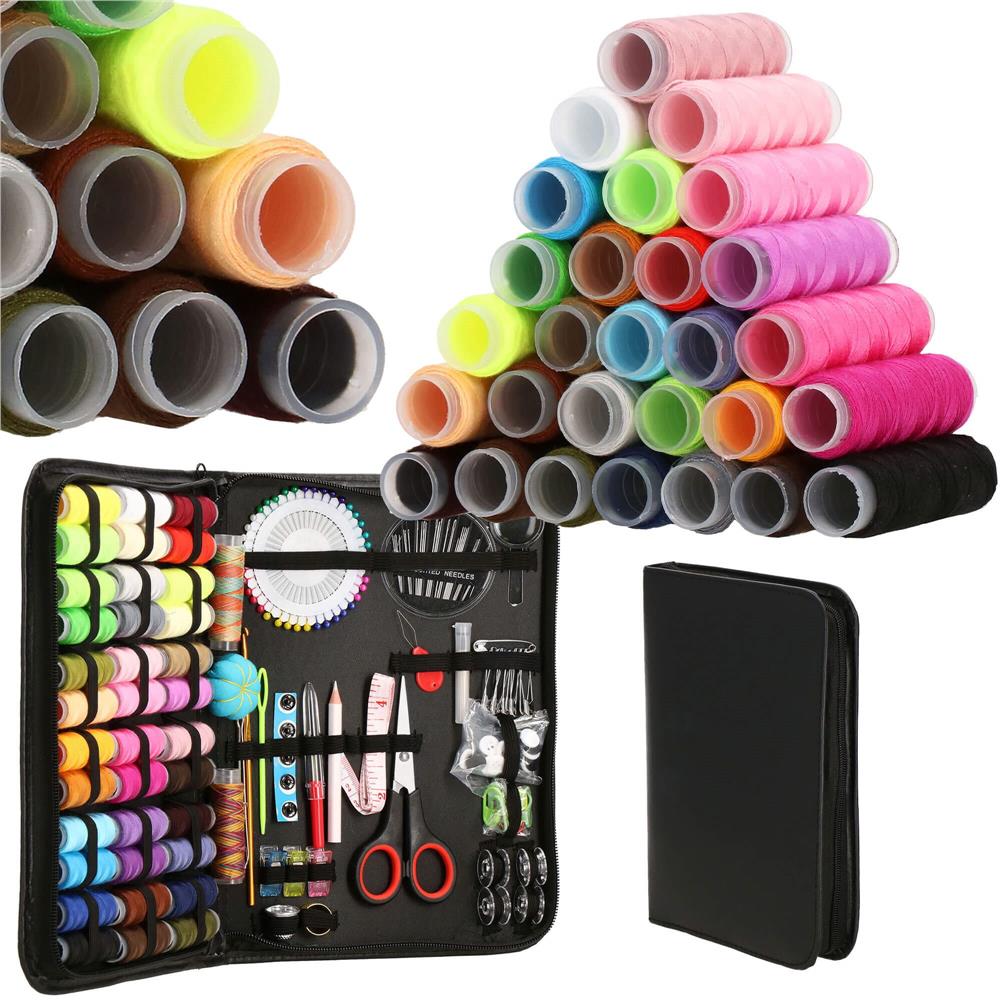 Set articole de cusut cu geanta de depozitare, 183 piese