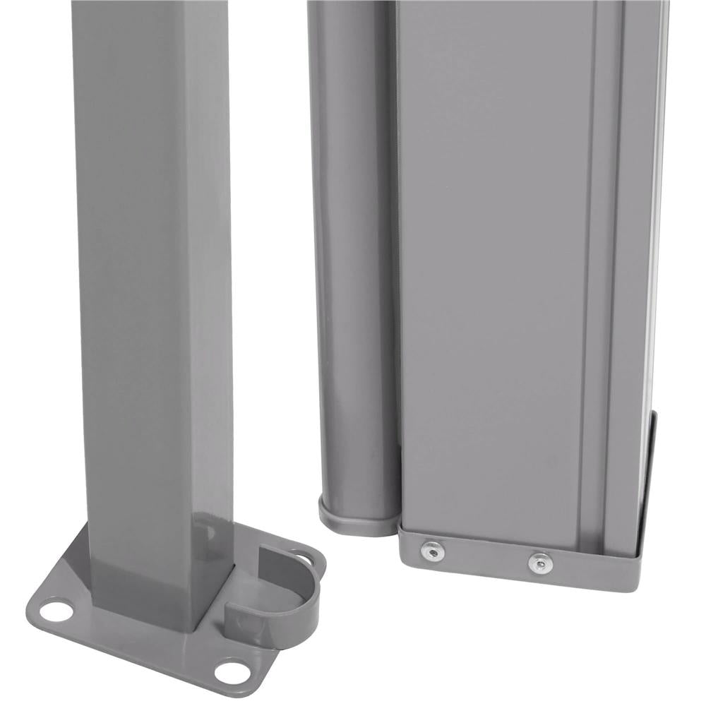 Paravan lateral pentru intimitate, extensibil, sistem fixare inclus, 160x300cm, gri deschis