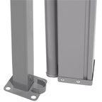 Paravan lateral pentru intimitate, extensibil, sistem fixare inclus, 160x300cm, gri deschis