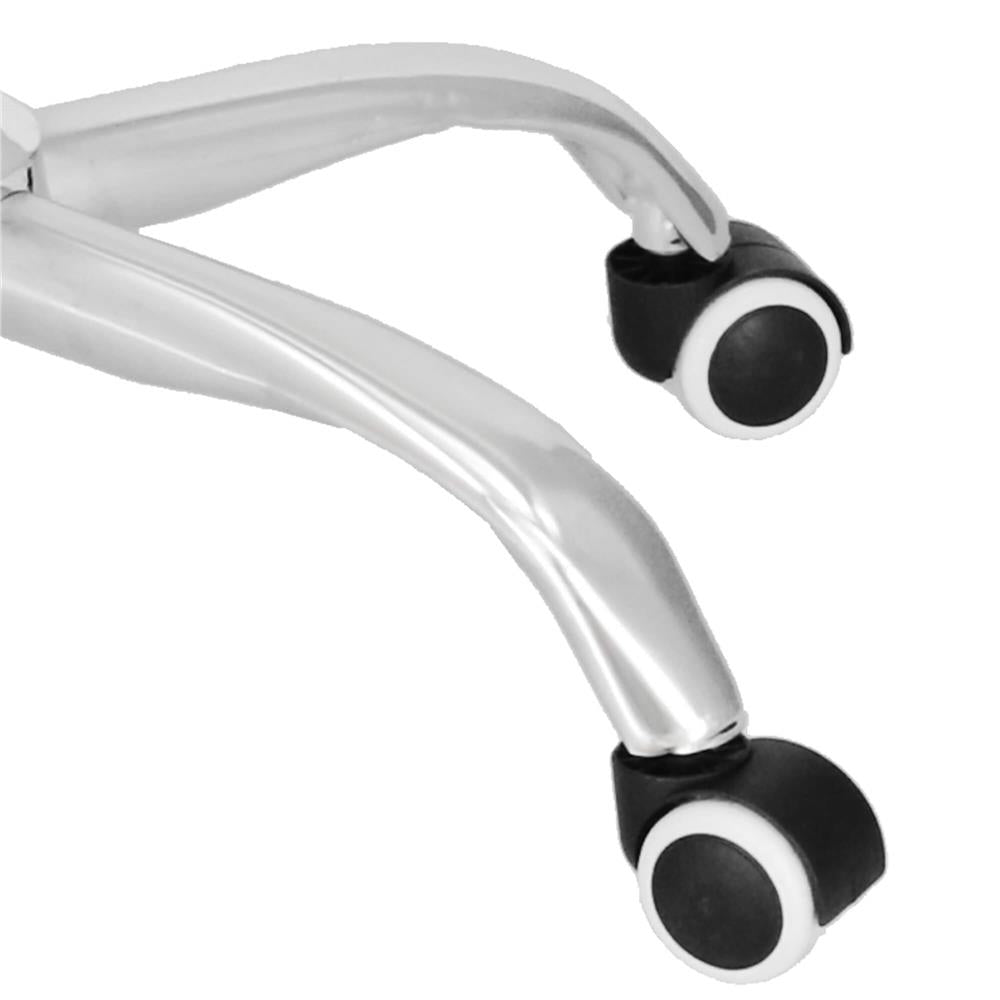 Scaun de birou ergonomic, piele ecologica, 150kg, baza otel, gri