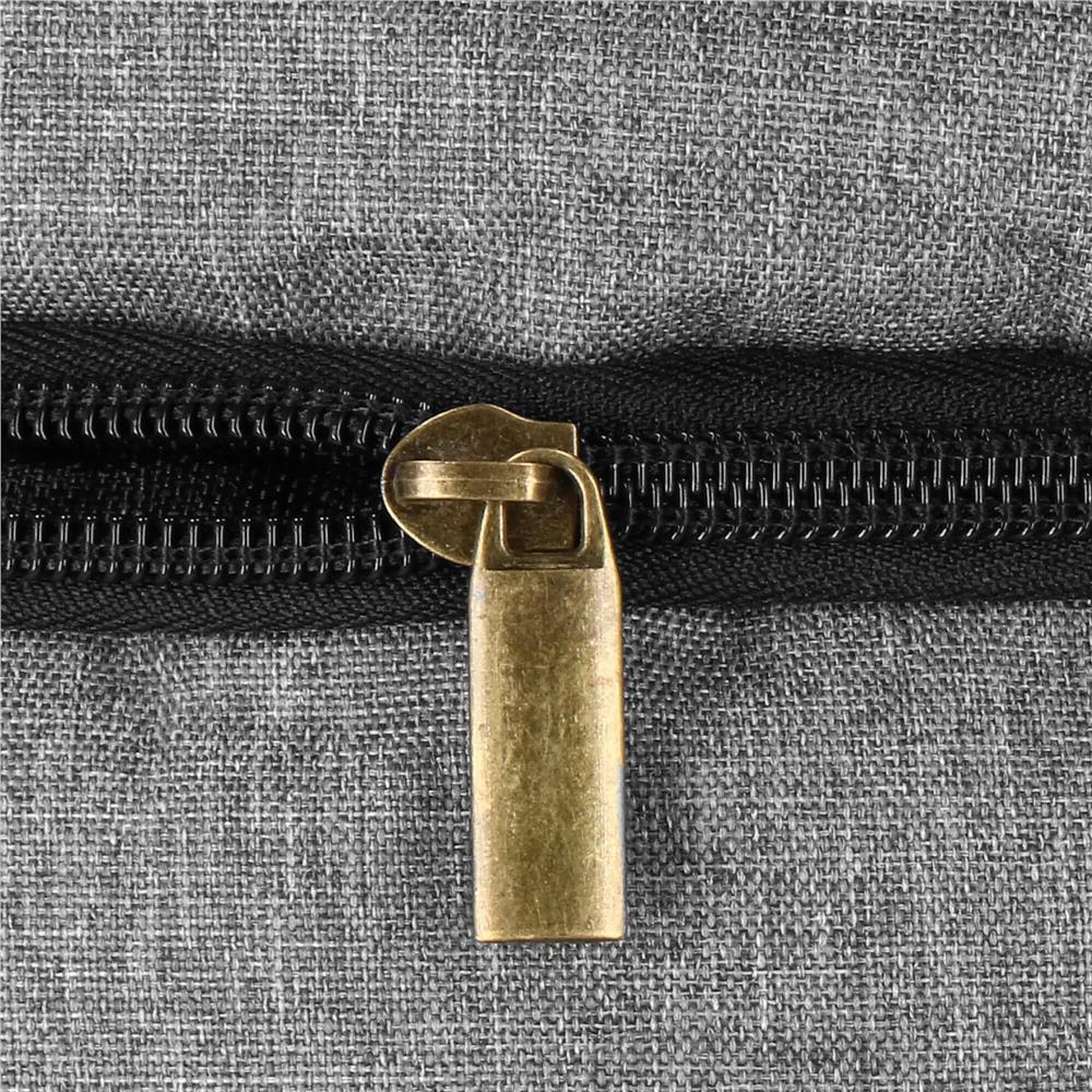 Cos depozitare haine sau jucarii, 40x33cm, bumbac si in, 43 l, gri