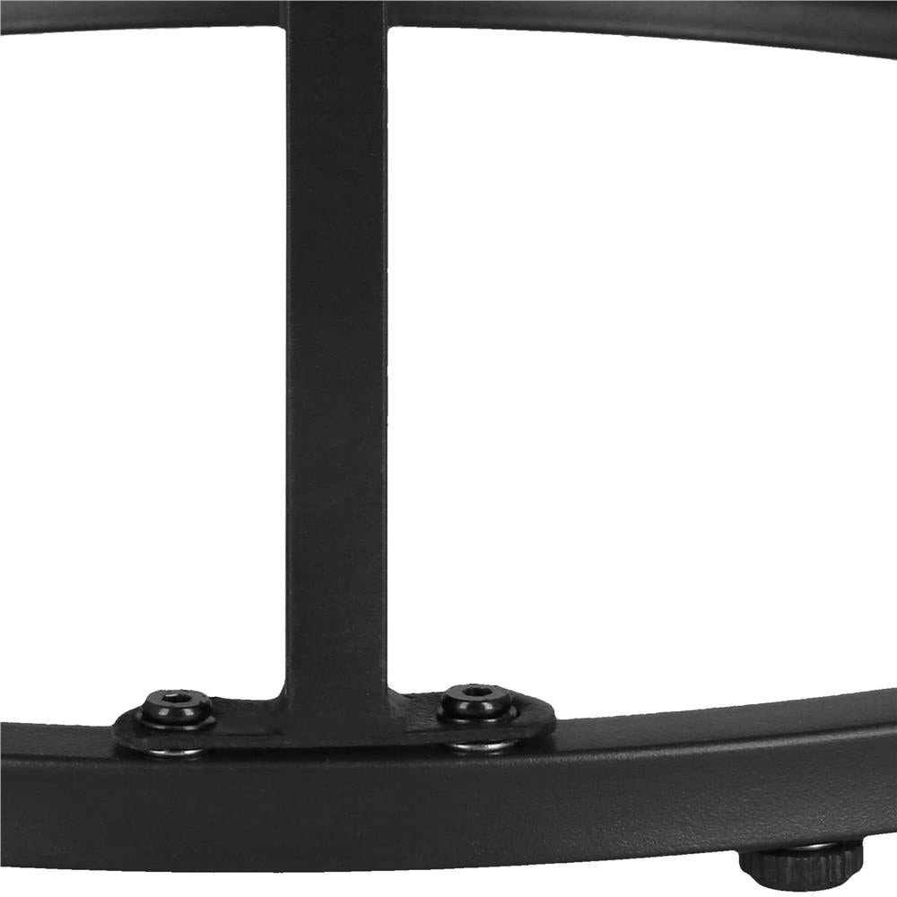 Set 2 mese pentru cafea suprapozabile, cadru otel, 70x70x47 cm si 50x50x40 cm, maro