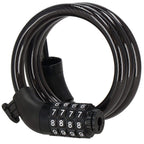 Lant antifurt bicicleta si trotineta, inchidere cifru, lungime 95 cm, Otel, Negru