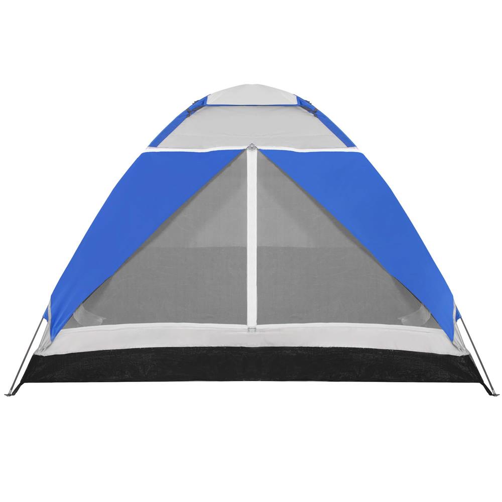 Cort plaja sau camping, impemeabil, cu protectie UV, 4 locuri, 210x240x130cm, gri albastru